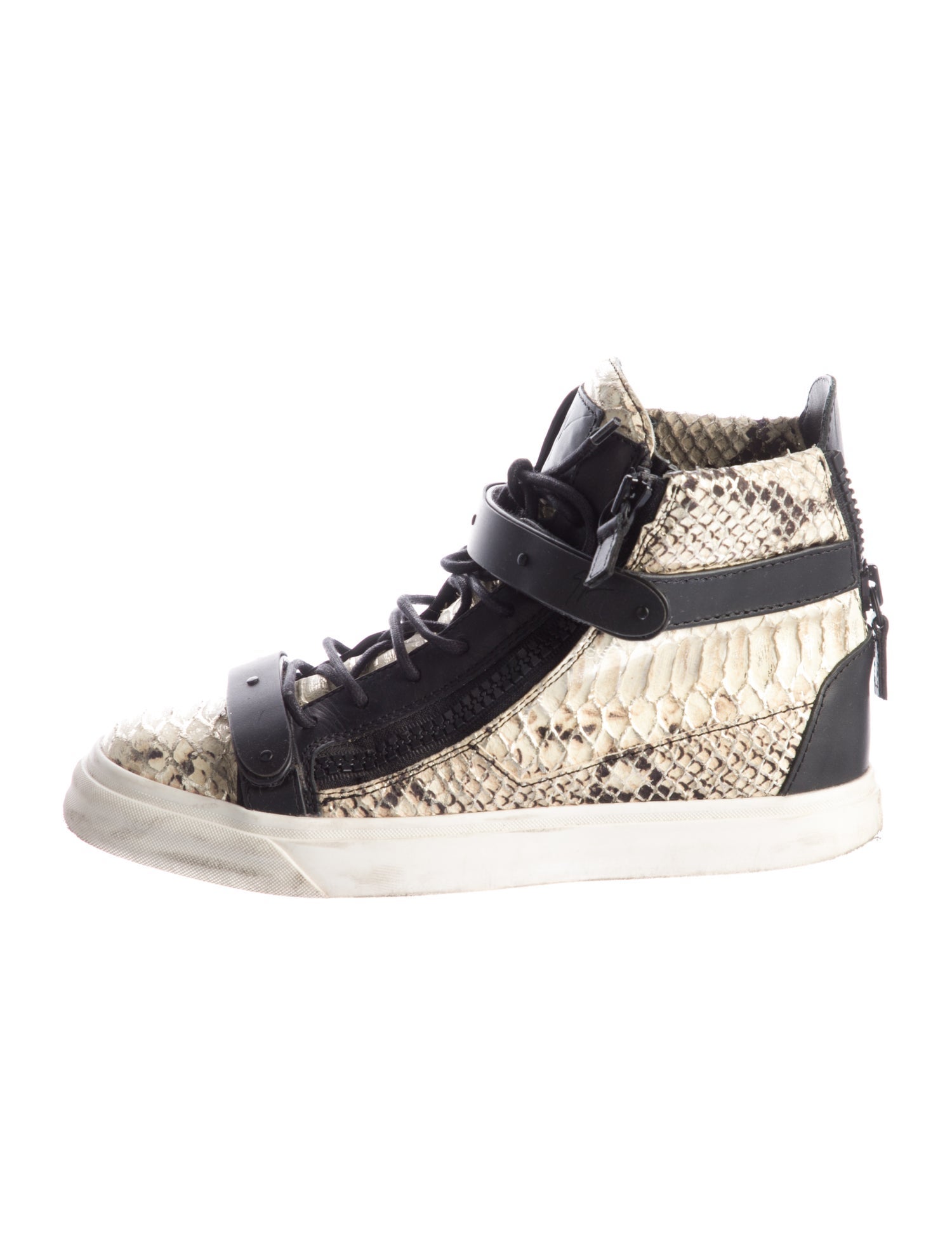 Giuseppe Zanotti Leather Animal Print Sneakers