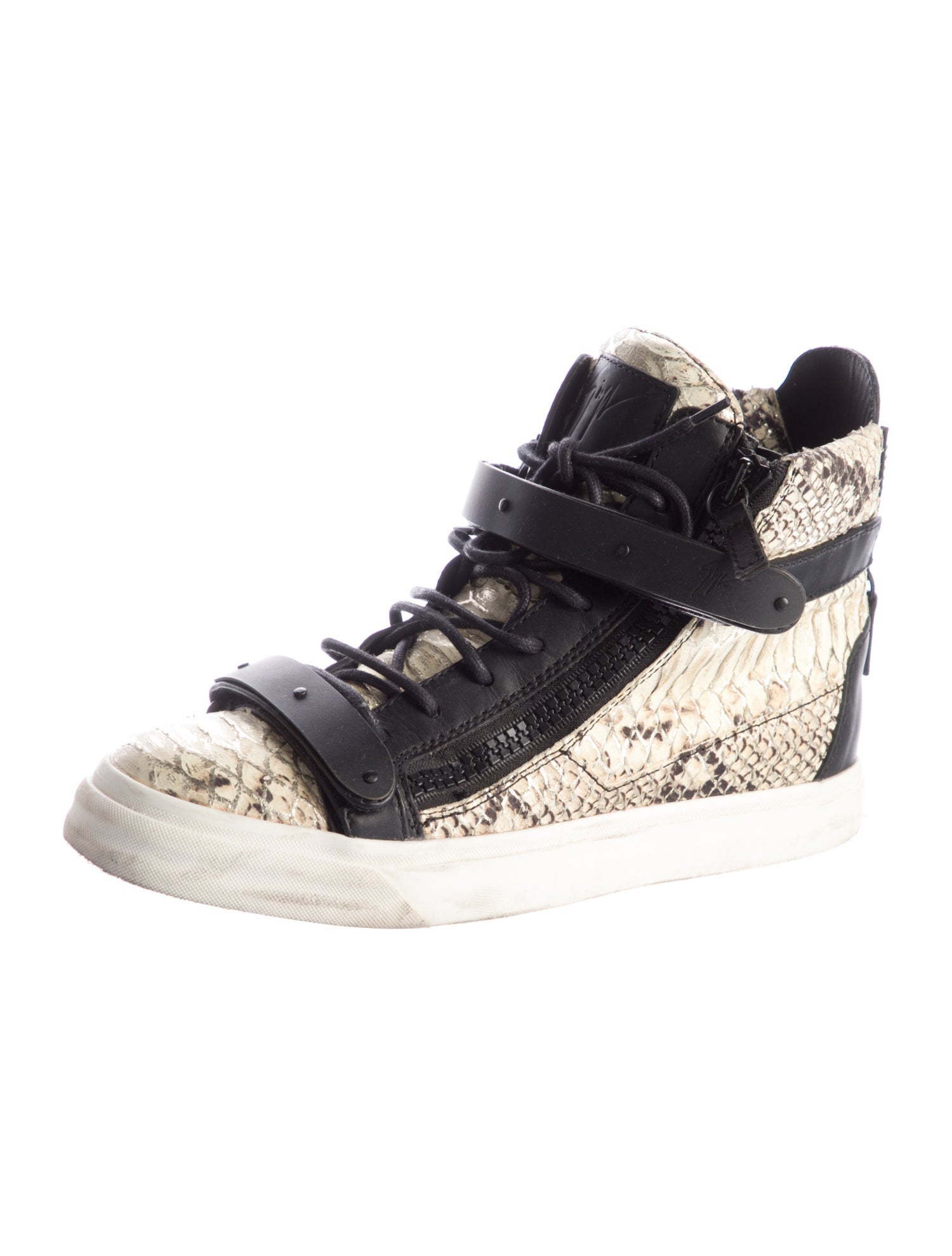 Giuseppe Zanotti Leather Animal Print Sneakers
