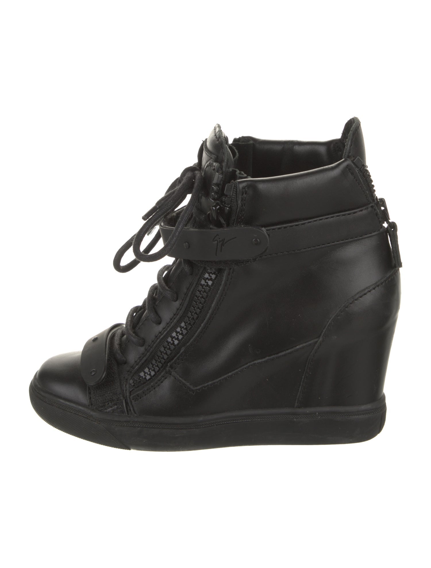 Giuseppe Zanotti Leather Lace-Up Boots