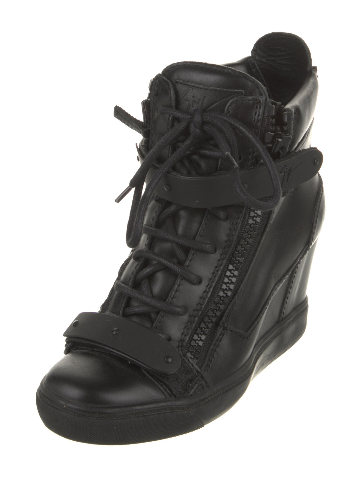 Giuseppe Zanotti Leather Lace-Up Boots