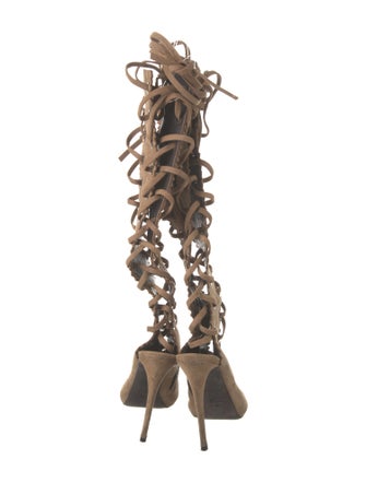 Giuseppe Zanotti Suede Lace-Up Boots