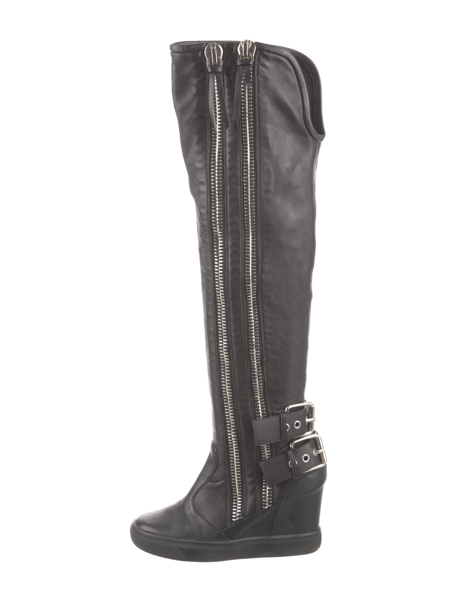 Giuseppe Zanotti Leather Lace-Up Boots