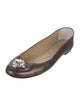 Giuseppe Zanotti Leather Crystal Embellishments Ballet Flats