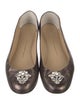 Giuseppe Zanotti Leather Crystal Embellishments Ballet Flats