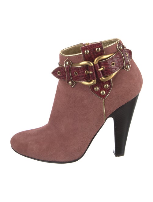 Giuseppe Zanotti Suede Floral Print Boots