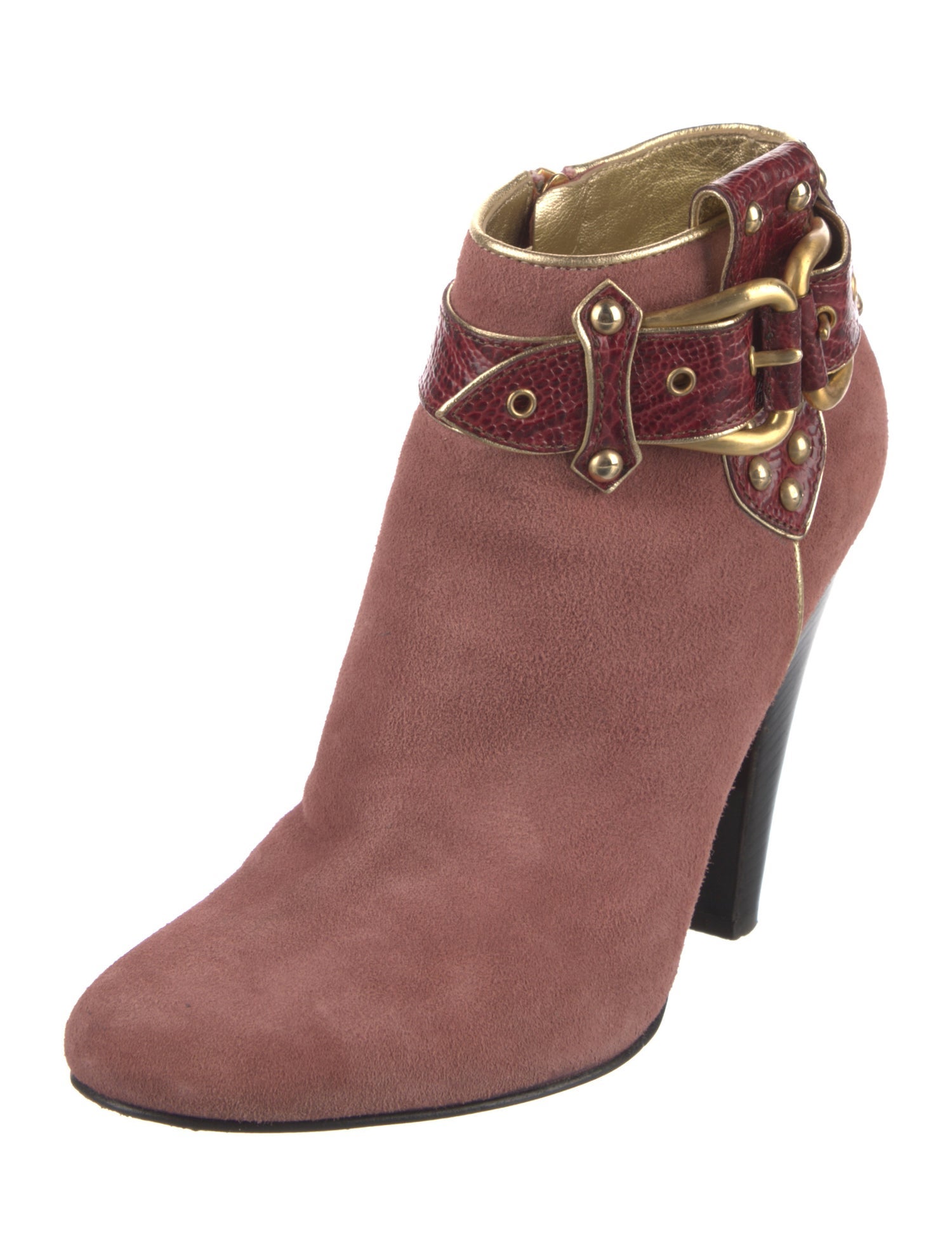 Giuseppe Zanotti Suede Floral Print Boots