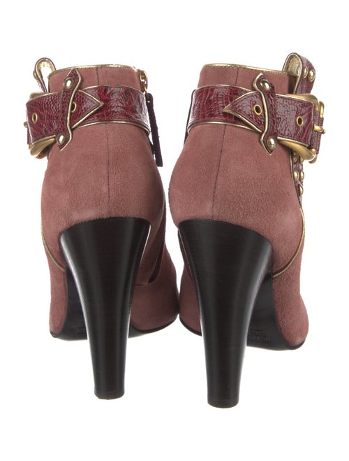 Giuseppe Zanotti Suede Floral Print Boots