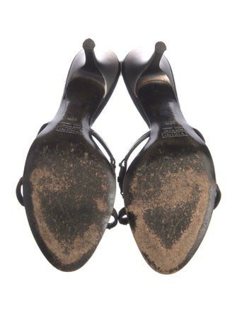 Giuseppe Zanotti Leather Crystal Embellishments Slides