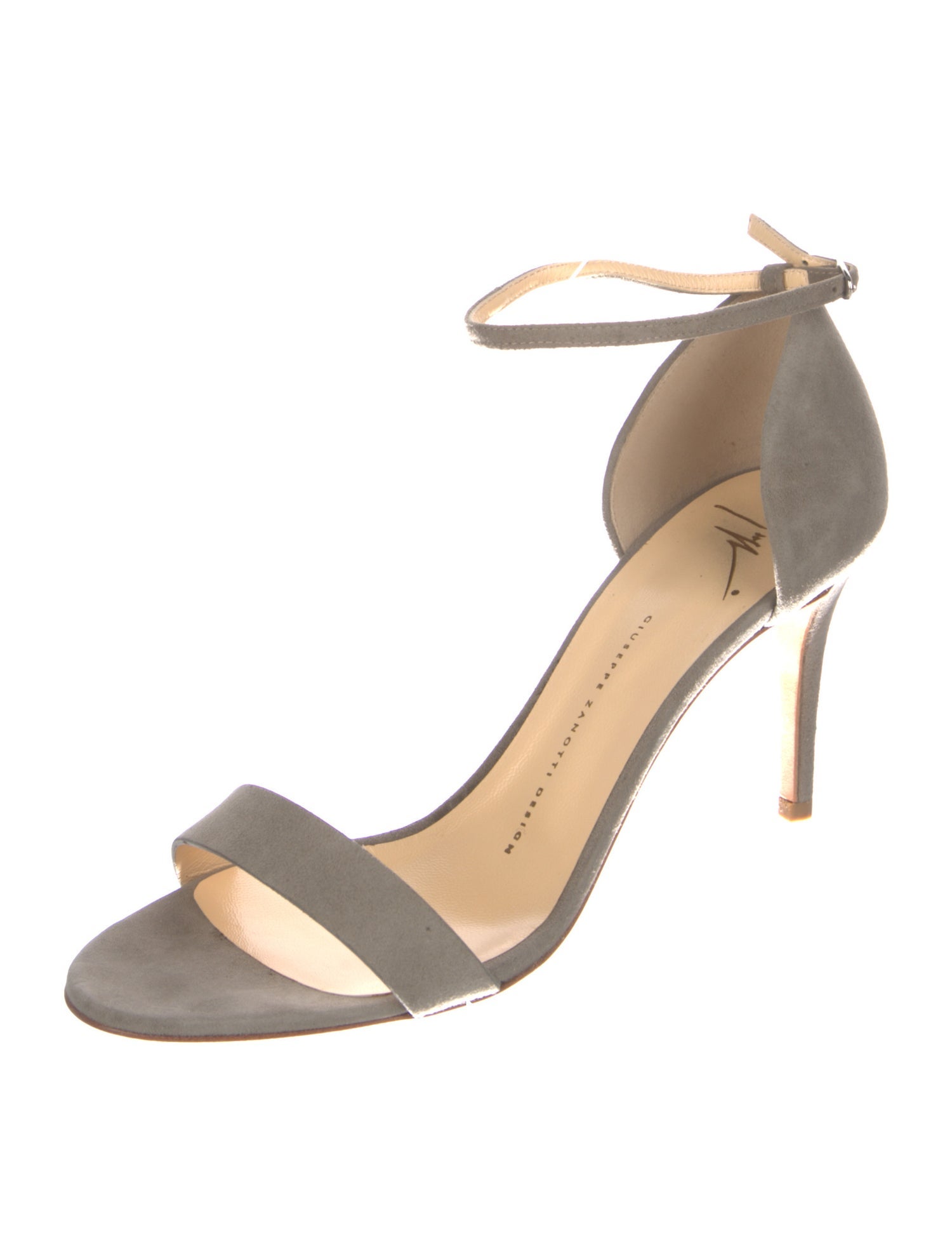 Giuseppe Zanotti Suede Crystal Embellishments Sandals