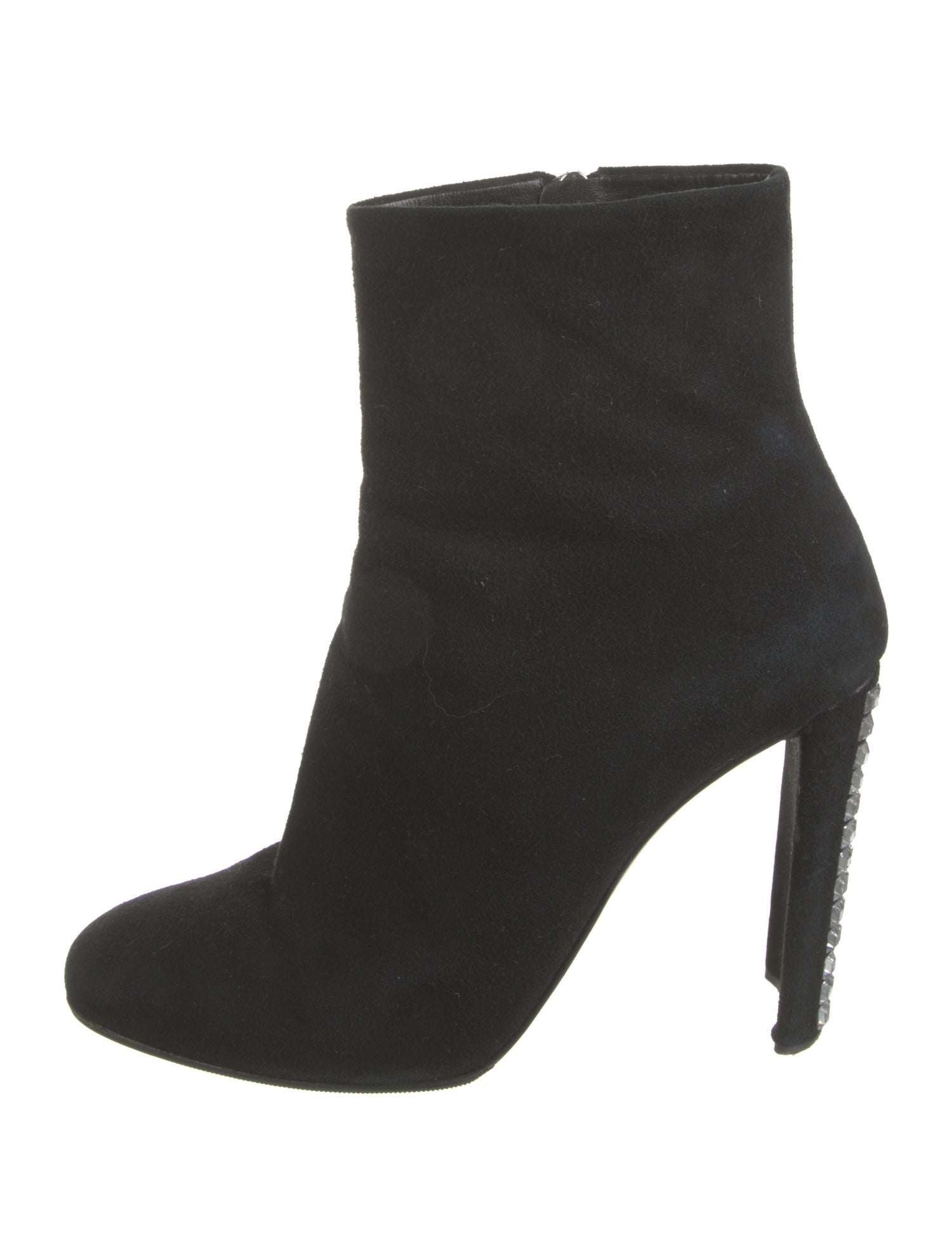 Giuseppe Zanotti Suede Crystal Embellishments Boots