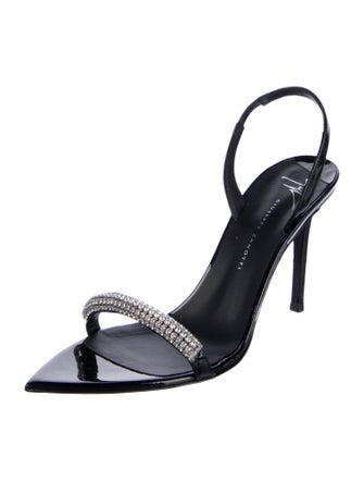 Giuseppe Zanotti Patent Leather Slingback Sandals