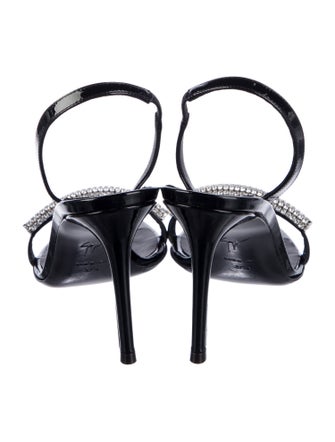 Giuseppe Zanotti Patent Leather Slingback Sandals