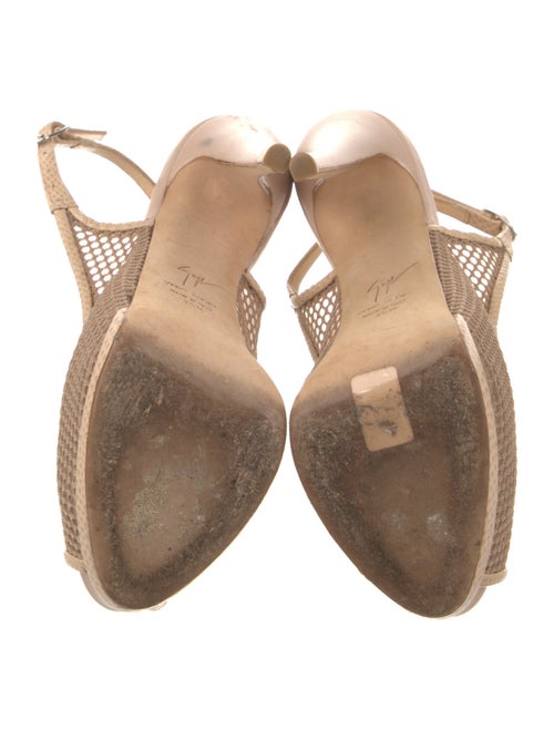 Giuseppe Zanotti Mesh Slingback Pumps