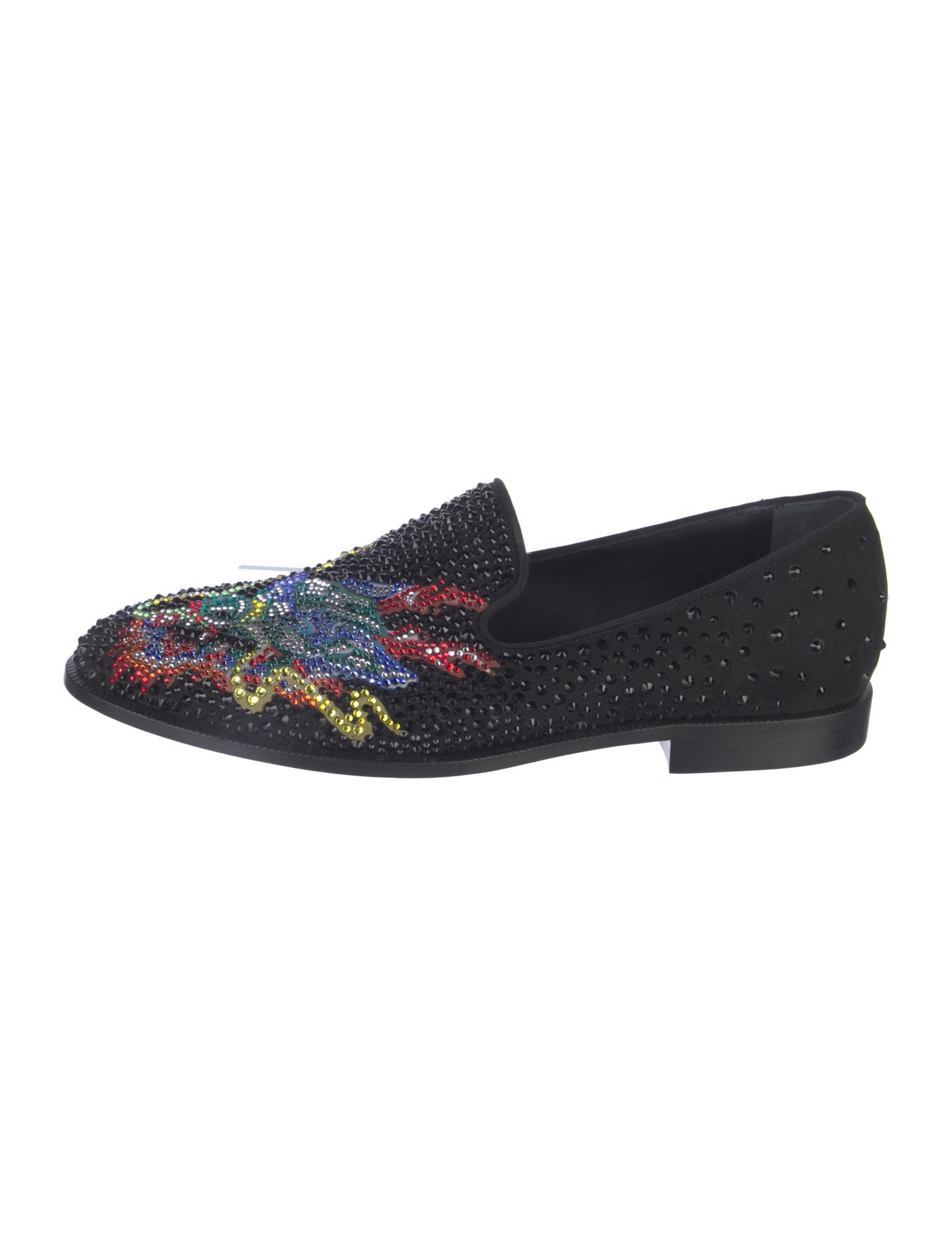 Giuseppe Zanotti Suede Patterned Loafers