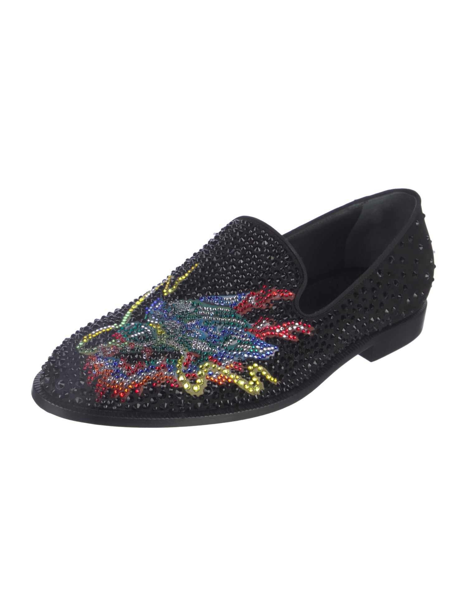 Giuseppe Zanotti Suede Patterned Loafers