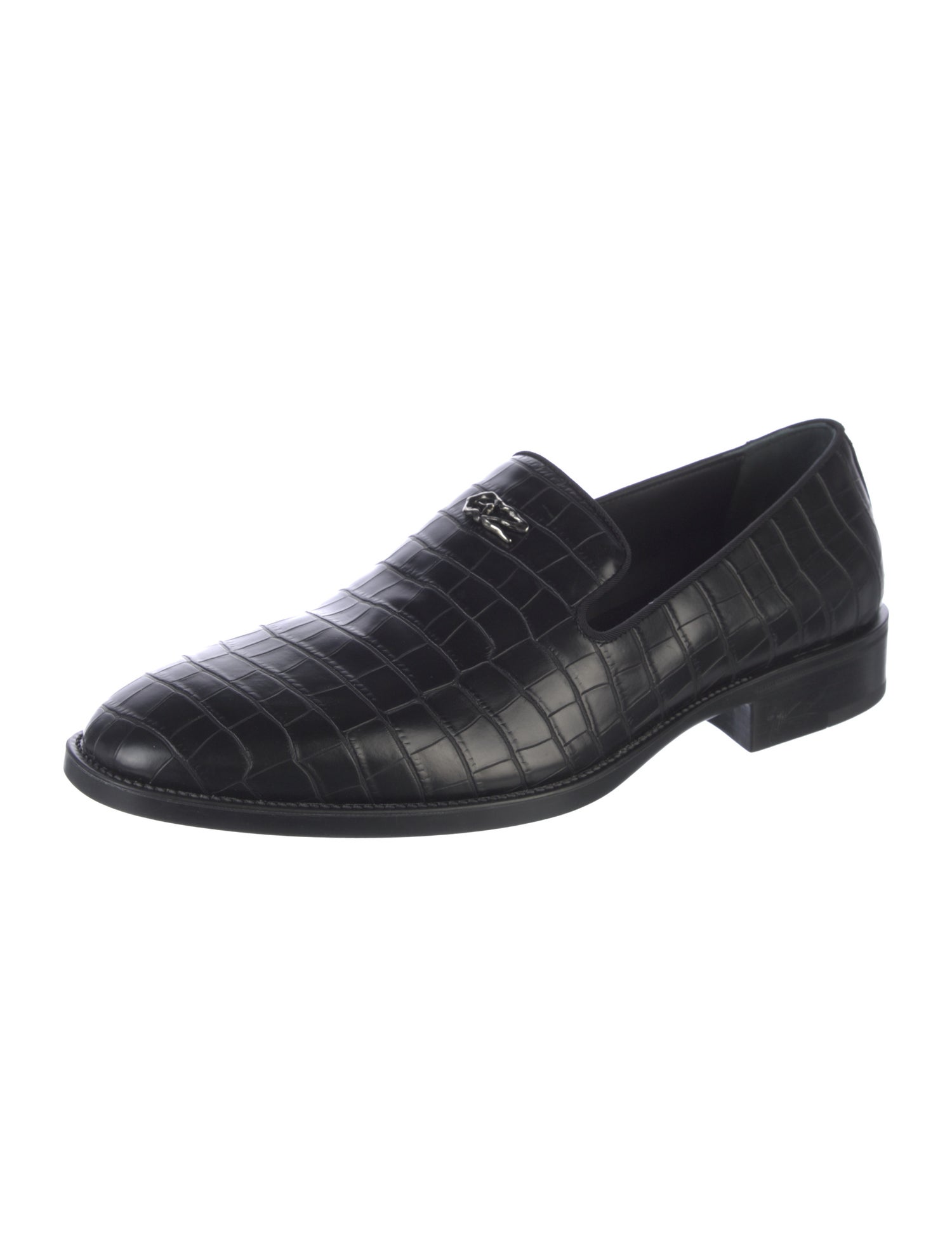 Giuseppe Zanotti Embossed Leather Loafers w/ Tags