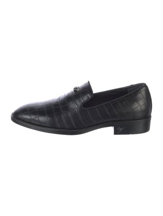 Giuseppe Zanotti Embossed Leather Loafers