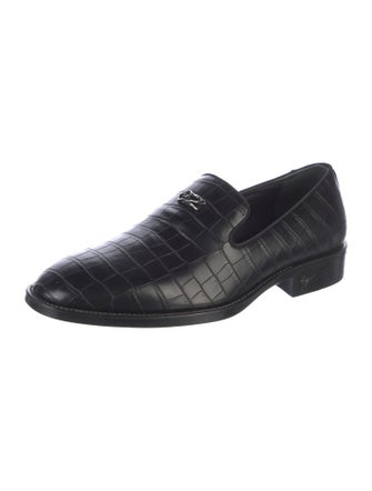 Giuseppe Zanotti Embossed Leather Loafers