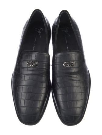 Giuseppe Zanotti Embossed Leather Loafers