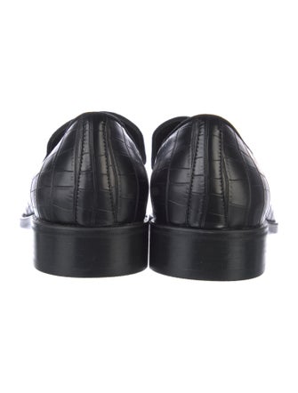 Giuseppe Zanotti Embossed Leather Loafers