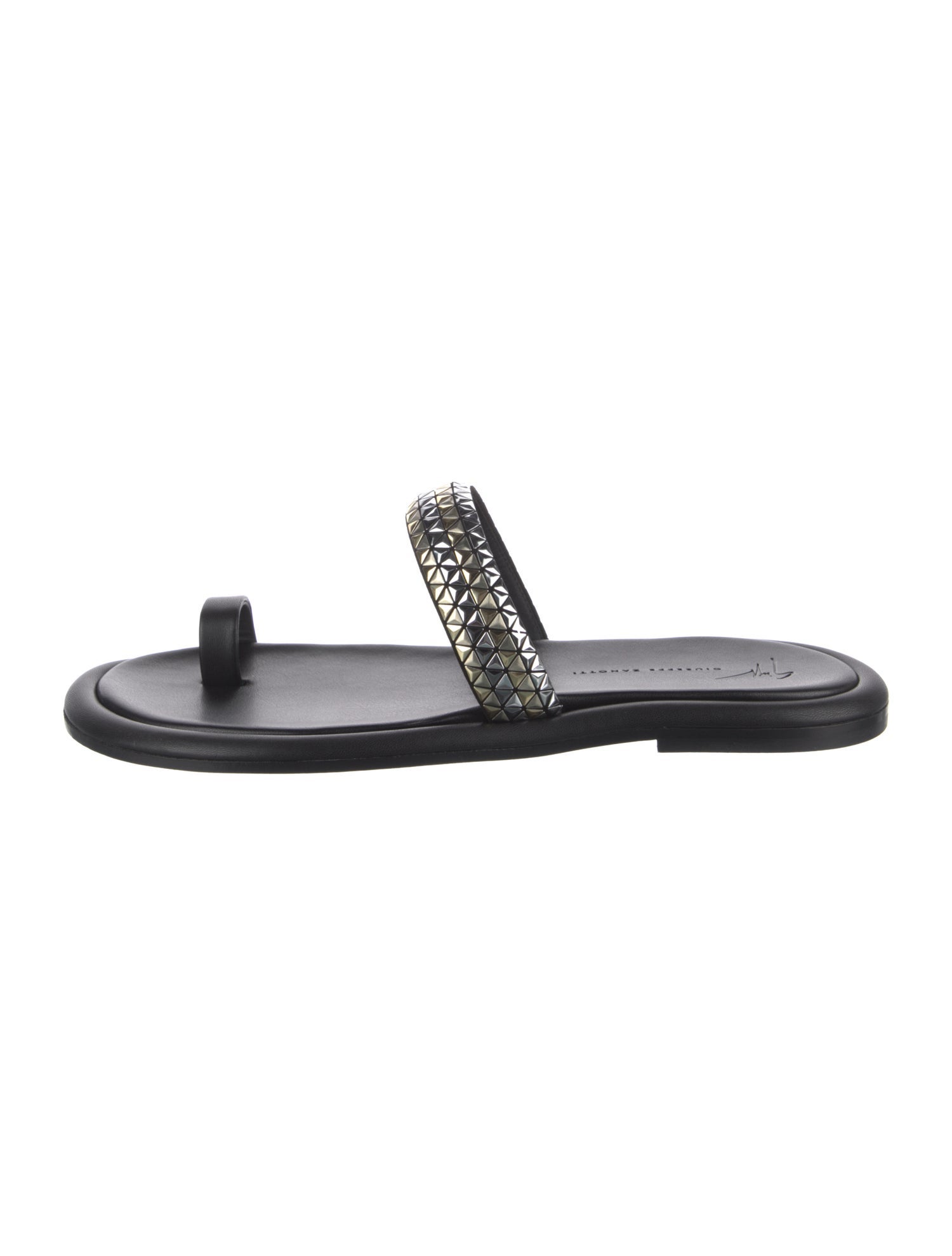 Giuseppe Zanotti Leather Slides