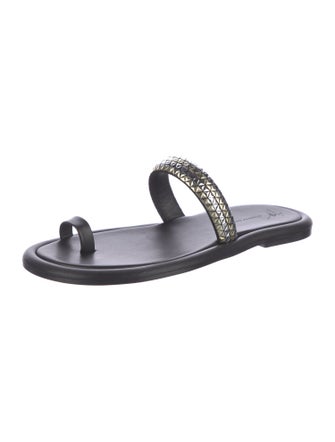 Giuseppe Zanotti Leather Slides