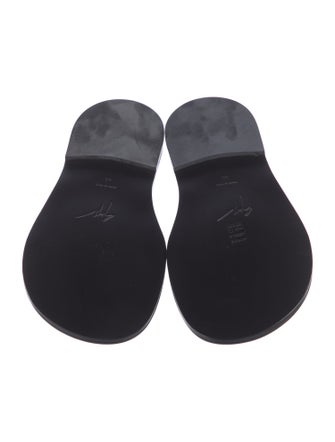 Giuseppe Zanotti Leather Slides
