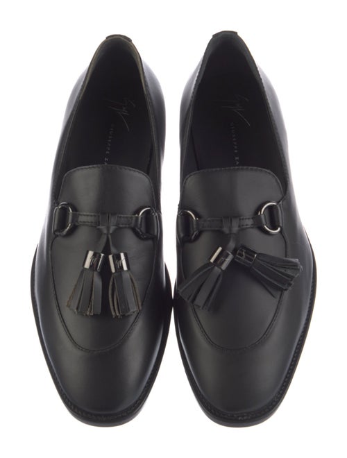 Giuseppe Zanotti Leather Tassel Accents Loafers