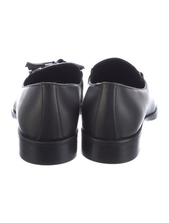 Giuseppe Zanotti Leather Tassel Accents Loafers