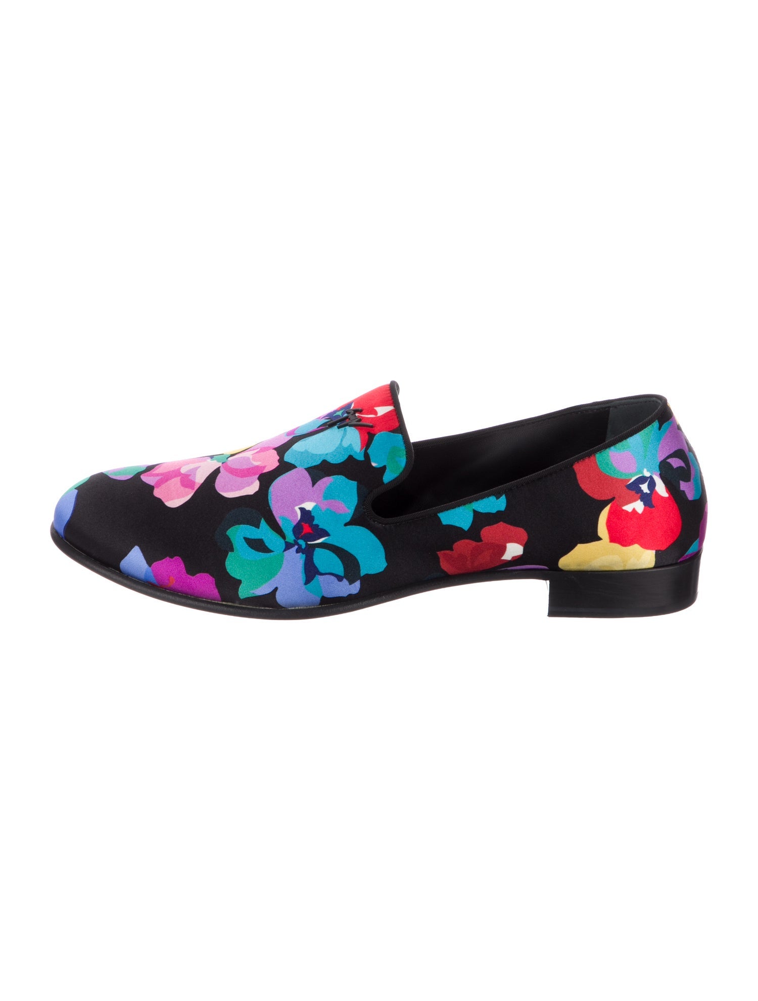 Giuseppe Zanotti Floral Print Loafers