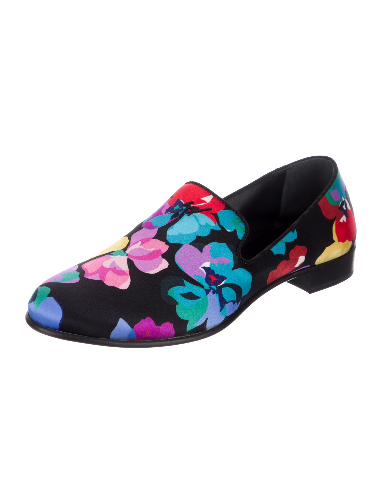 Giuseppe Zanotti Floral Print Loafers