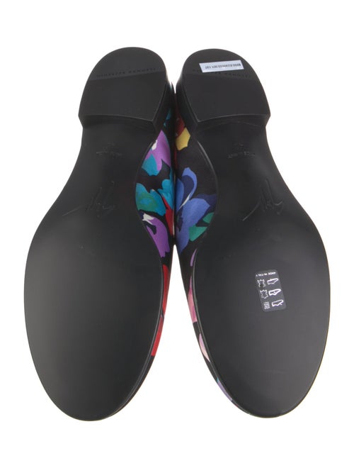 Giuseppe Zanotti Satin Floral Print Loafers