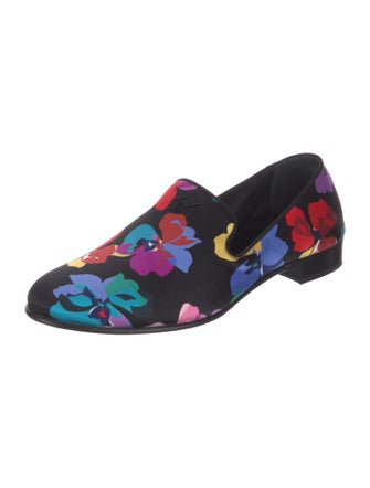 Giuseppe Zanotti Floral Print Loafers