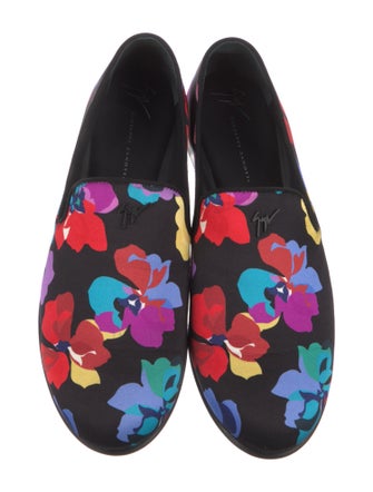 Giuseppe Zanotti Floral Print Loafers