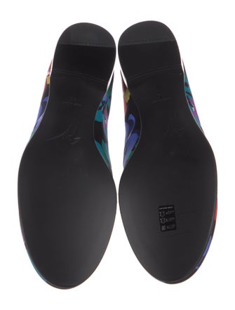 Giuseppe Zanotti Floral Print Loafers
