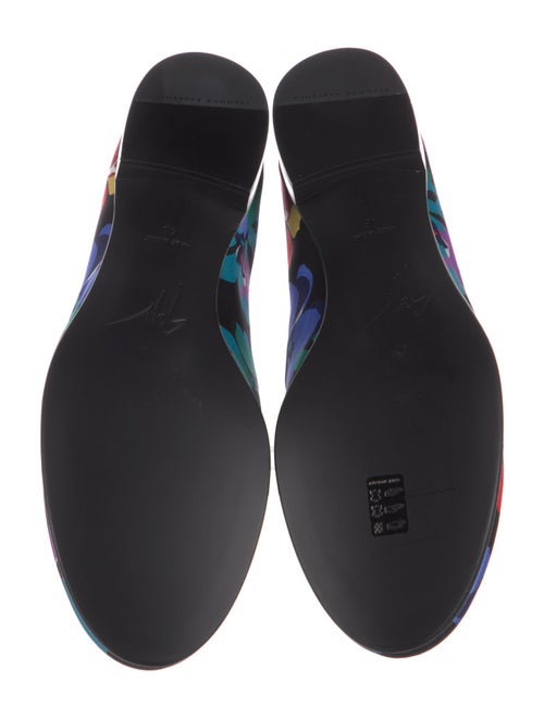 Giuseppe Zanotti Floral Print Loafers