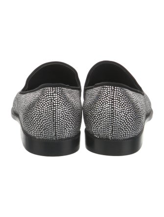 Giuseppe Zanotti Glitter Crystal Embellishments Loafers