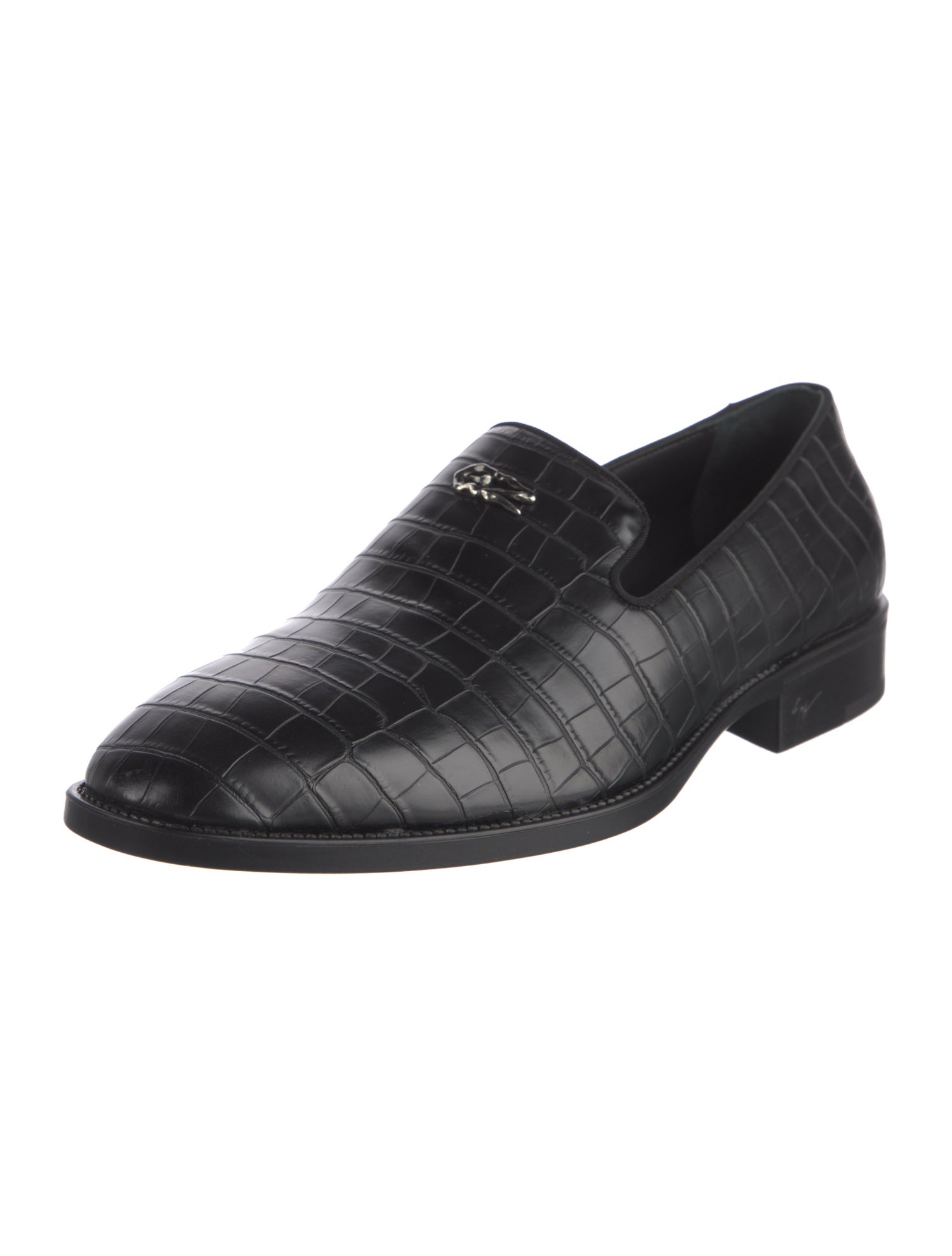 Giuseppe Zanotti Embossed Leather Dress Loafers
