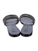 Giuseppe Zanotti Leather Crystal Embellishments Slides