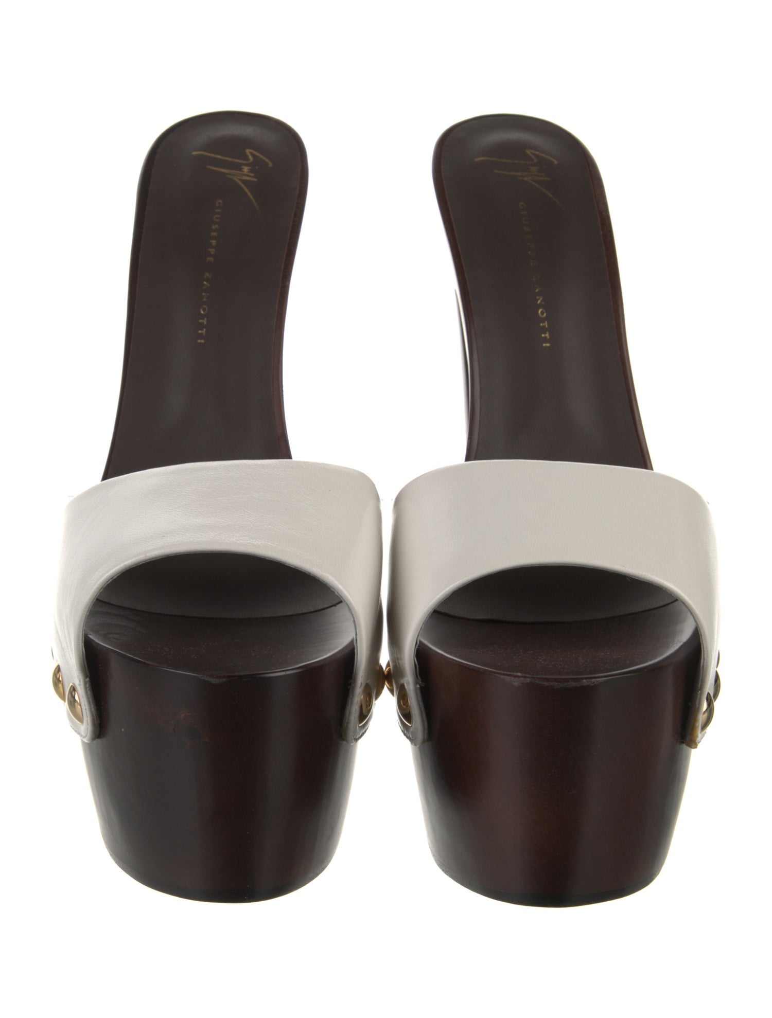 Giuseppe Zanotti Leather Slides