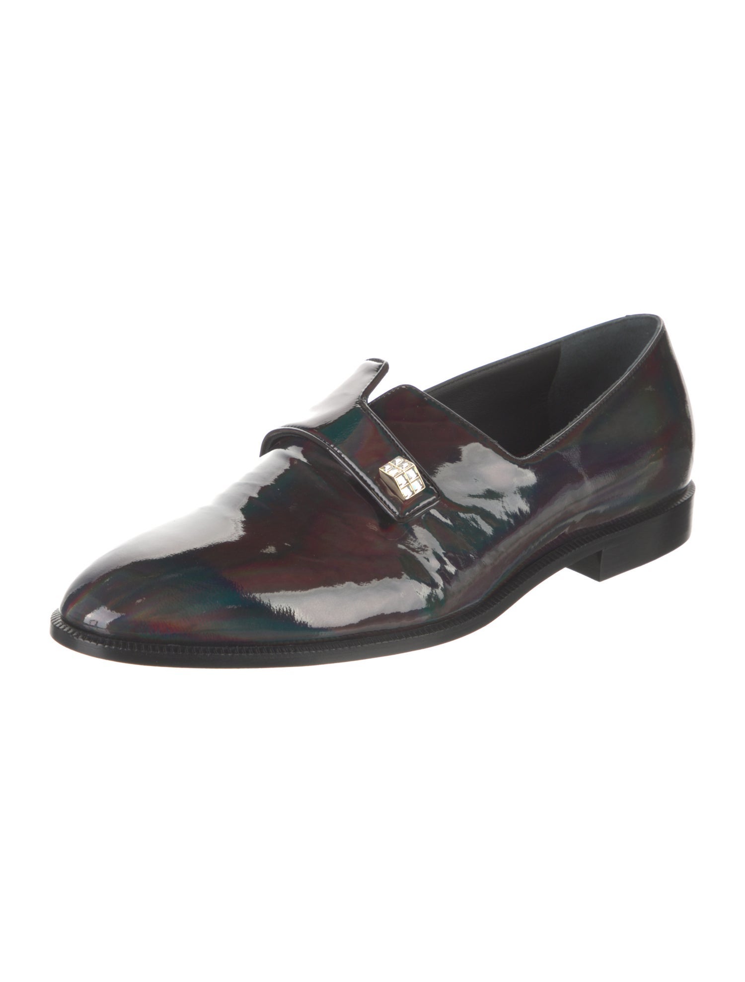 Giuseppe Zanotti Patent Leather Printed Dress Loafers