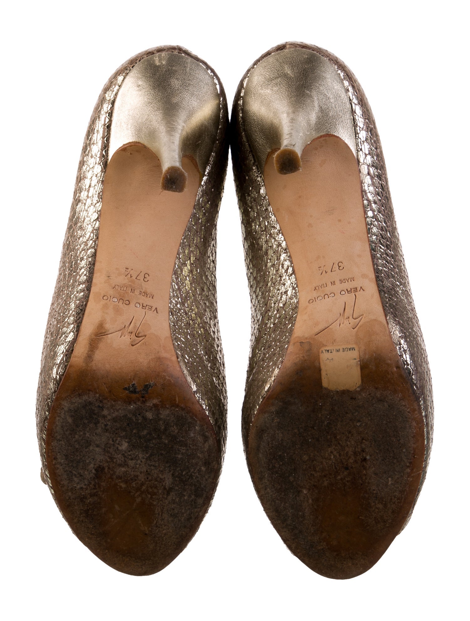 Giuseppe Zanotti Embossed Leather Pumps