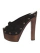 Giuseppe Zanotti Suede Studded Accents Mules
