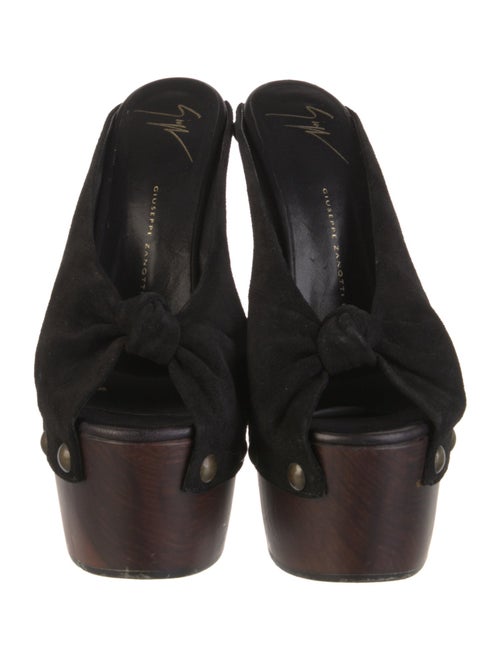 Giuseppe Zanotti Suede Studded Accents Mules