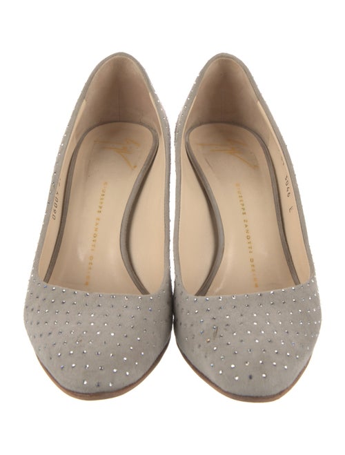 Giuseppe Zanotti Leather Crystal Embellishments Pumps