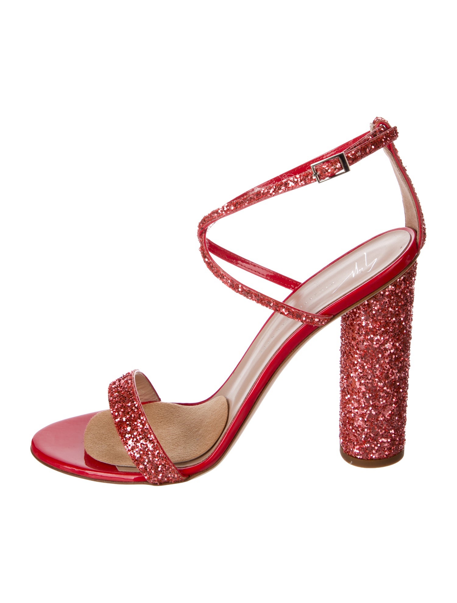 Giuseppe Zanotti Glitter Glitter Accents Sandals