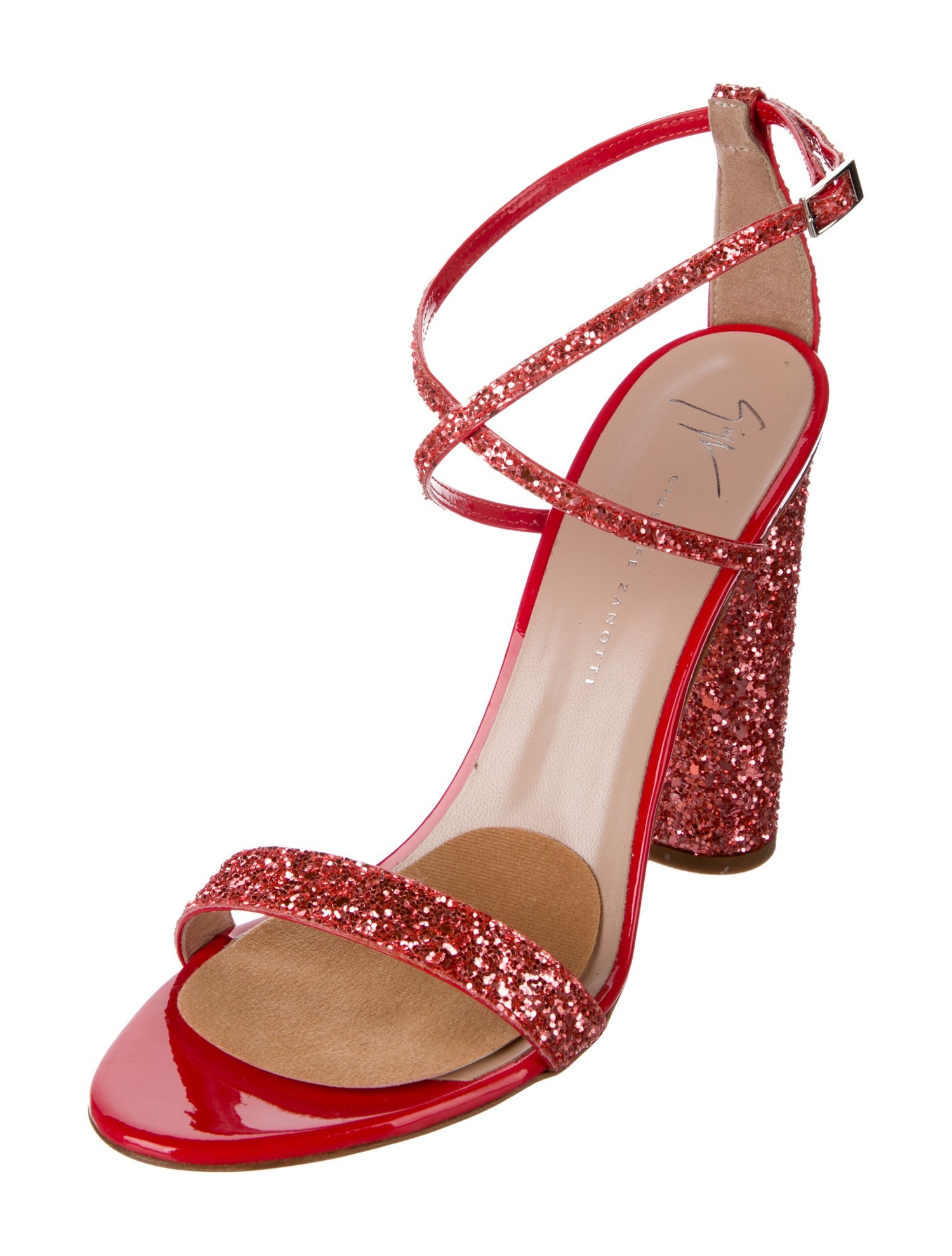 Giuseppe Zanotti Glitter Glitter Accents Sandals