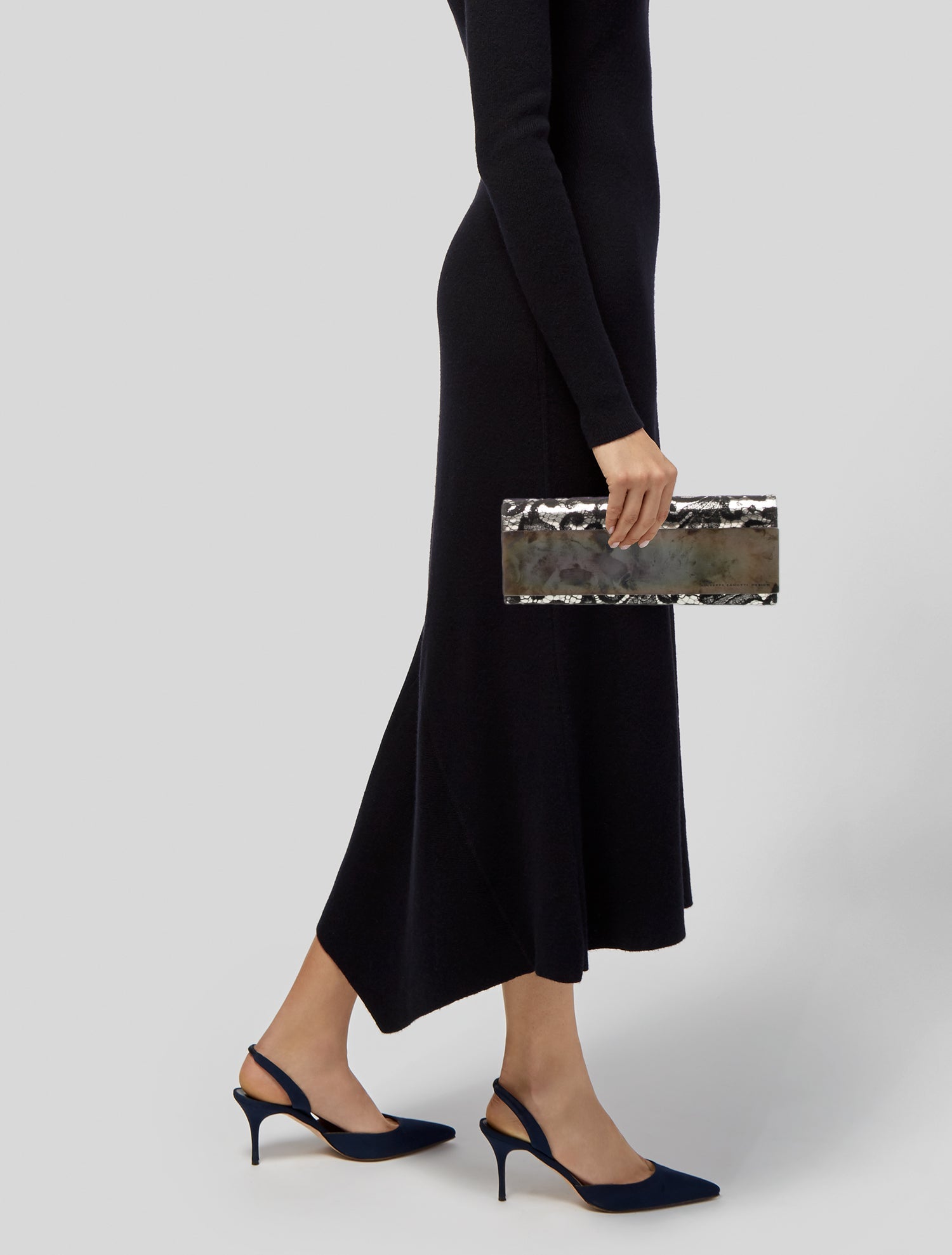 Giuseppe Zanotti Lace Clutch