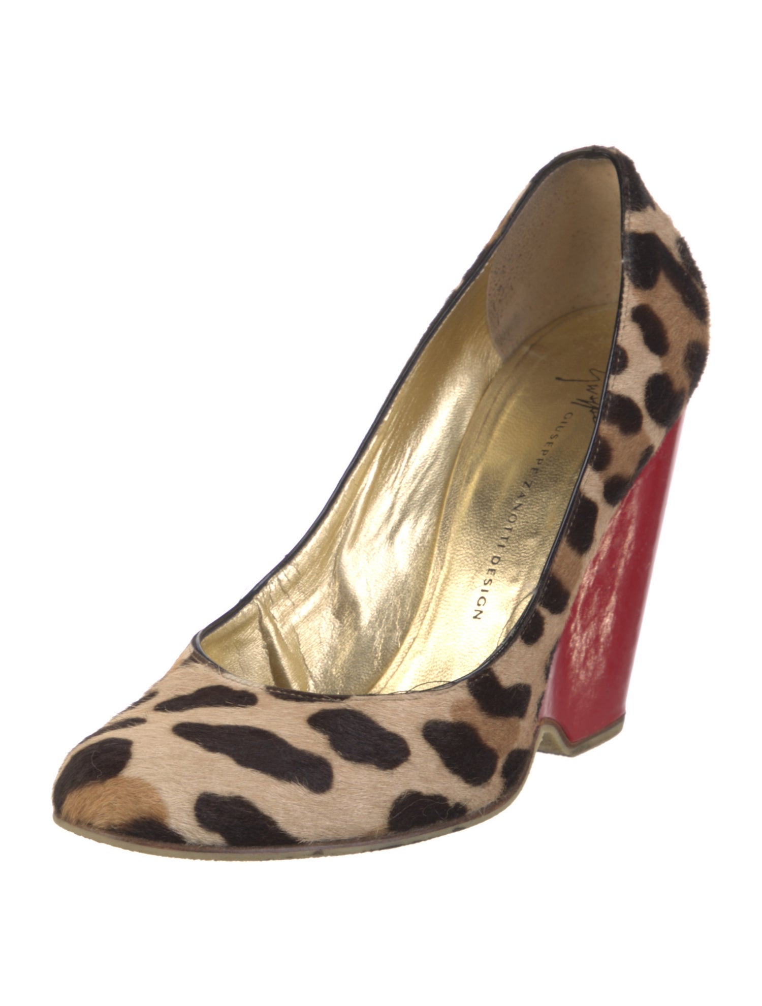 Giuseppe Zanotti Ponyhair Animal Print Pumps