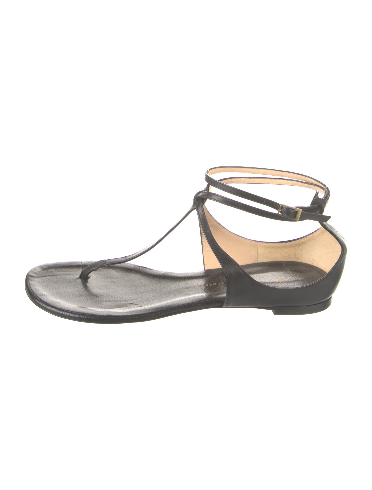Giuseppe Zanotti Leather T-Strap Sandals
